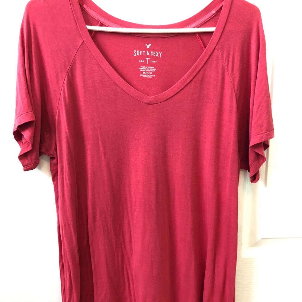 AEO soft and sexy v neck tee